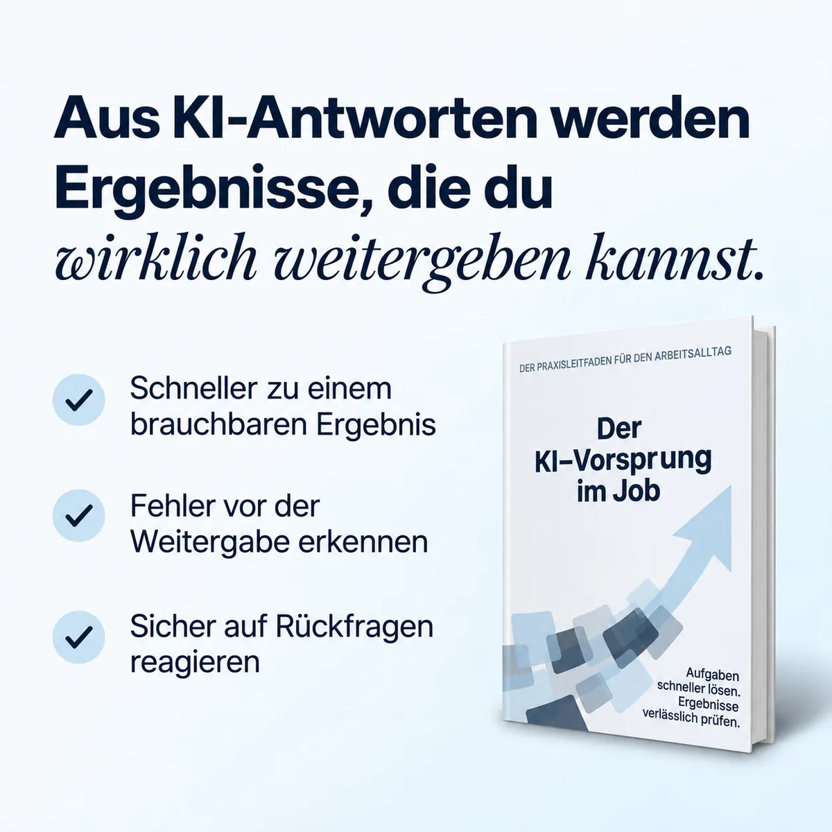 Beispiel: Aus KI-Antworten werden verwendbare Arbeitsergebnisse