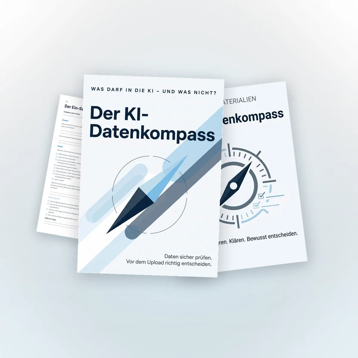 Der KI-Datenkompass mit Arbeitsmaterialien